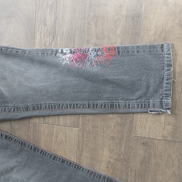 COOGI AUSTRALIA EMBROIDERD STRAIGHT LEG GRAY JEANS MENS 36WX34L - Picture 12 of 15
